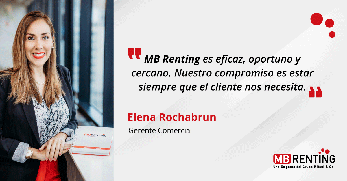 #EquipoMBRenting: Elena Rochabrún, Gerente Comercial